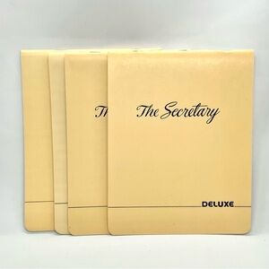 4 DeLuxe The Secretary Bank Checkbook Ledgers Transaction Books Vintage Unused